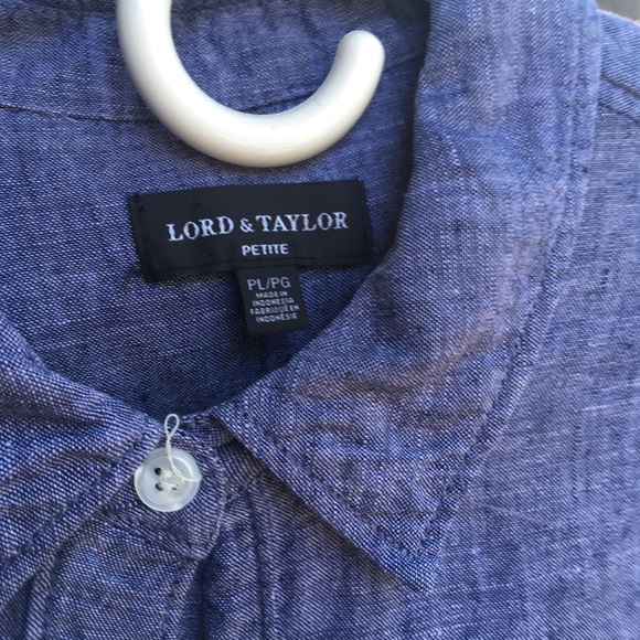 Lord & Taylor chambray button-down shirt - Picture 2 of 2
